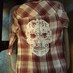 Skull flannel